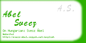 abel svecz business card